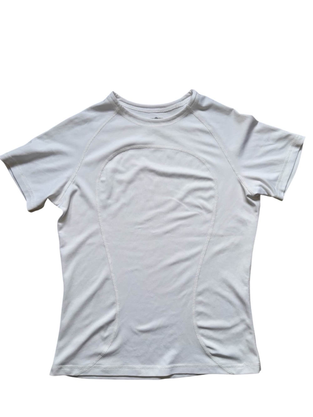 lululemon athletica White Performance Tee Care Made In Canada